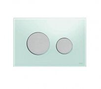 Кнопка для смыва TECE 9.240.652 TECEloop стекло зеленое/хром матовый хром,бирюзовый - Фото 1