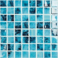 Мозаика VIDREPUR Nature 5605 NATURE OLYMPIC MALLA 38x38, 315х315х6 голубой,синий