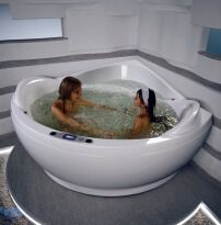 Гидромассажная ванна WGT Illusion Easy+Hydro&Aero 172x172 см белый - Фото 3