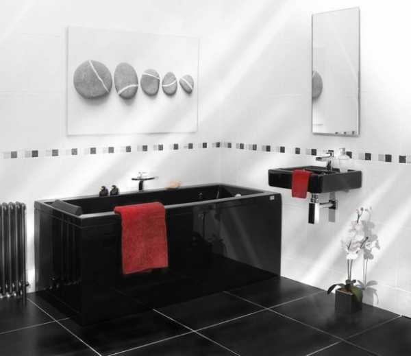 Дизайн ванной в красных тонах – гармония ярких цветовых сочетаний