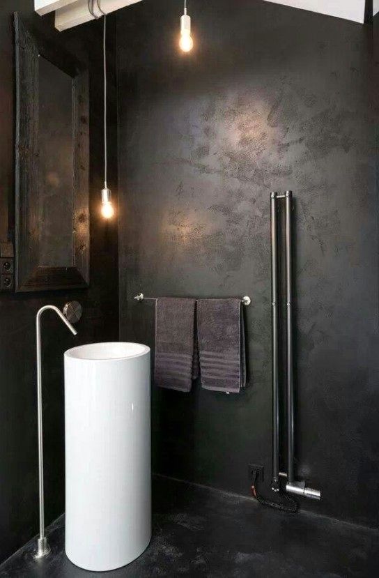 Индустриальный дизайн ванной комнаты