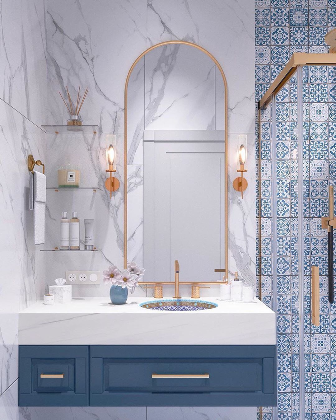 Ванная комната в восточном стиле – идеи оформления интерьера