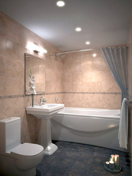 Фото - Дизайн интерьер ванной комнаты в коричневом цвете